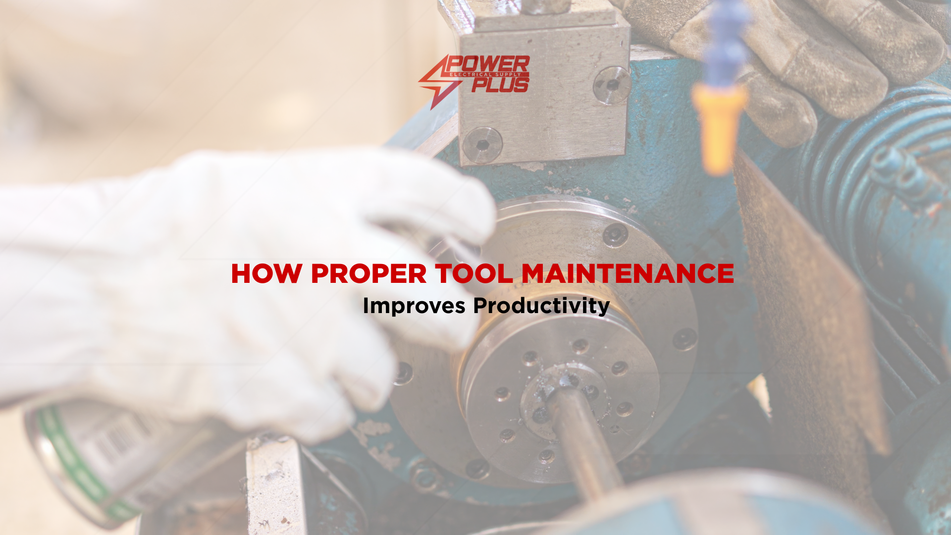 Technician performing maintenance on industrial machinery to improve equipment performance and workplace productivity.